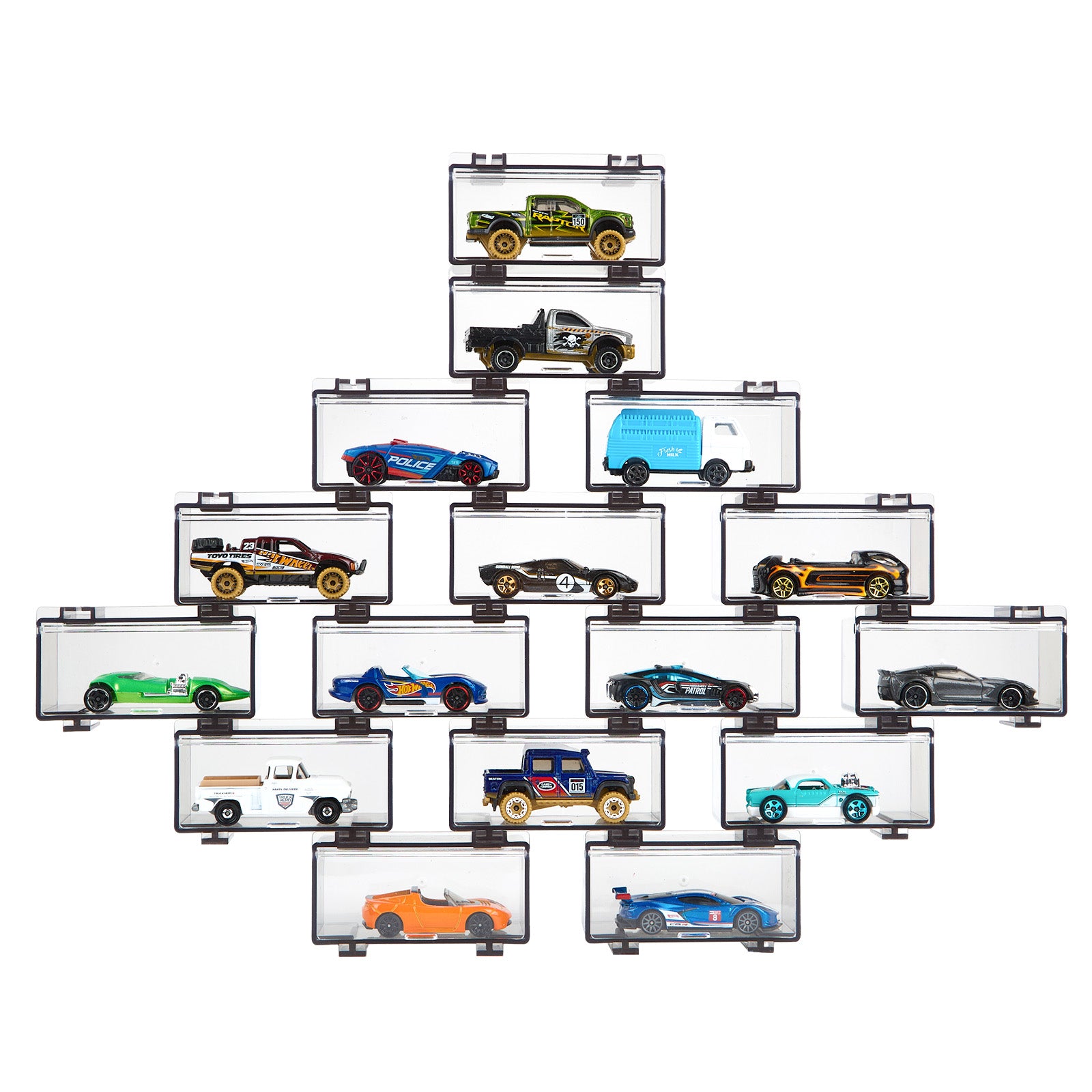 Saichotoy Display Case Compatible with Hot Wheels - Stackable Toy Car Saichotoy Display Case Compatible with Hot Wheels - Stackable Toy Car