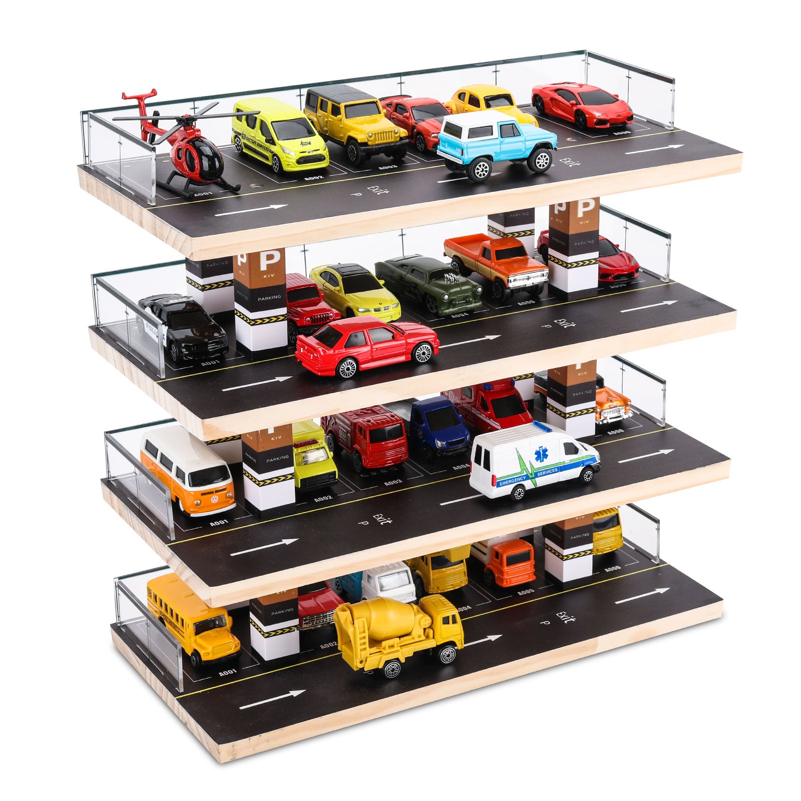 Saichotoy Hot Wheels Storage Parking Garage