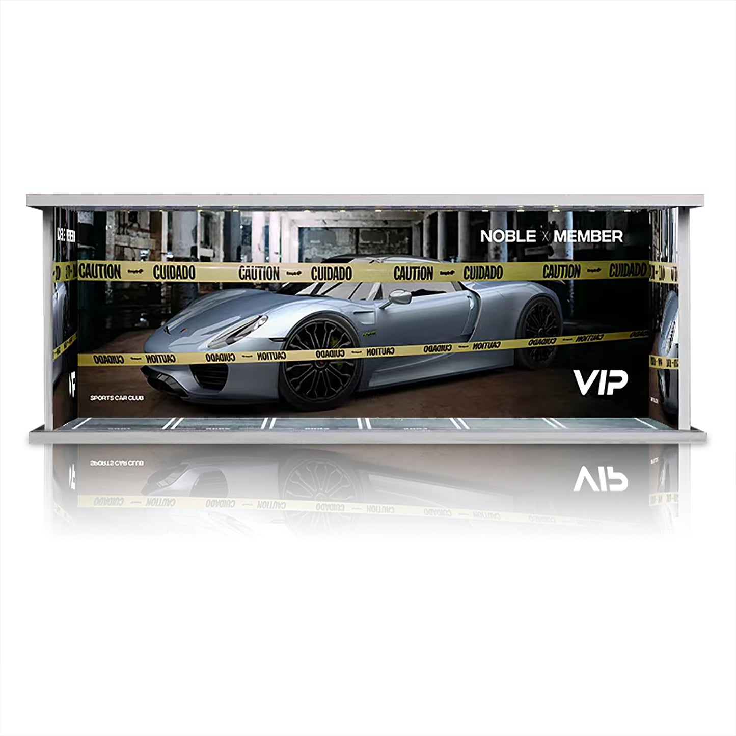 Parking Garage for 1/64 Cars with LED Lights, Display Case for Hot Wheels Cars