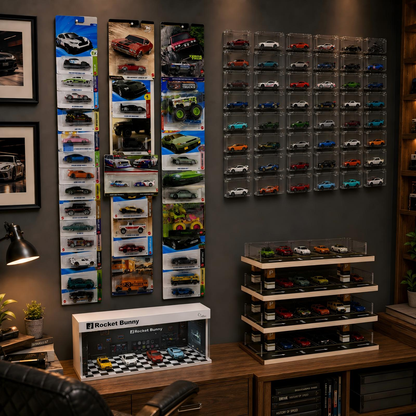 Saichotoy Wall Mount Display for Hot Wheels, Storage for 1/64 Scale Cars