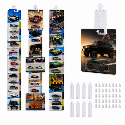 Saichotoy Wall Mount Display for Hot Wheels, Storage for 1/64 Scale Cars