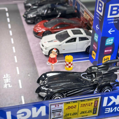 3-Level City Parking Garage Diorama with LED Lights