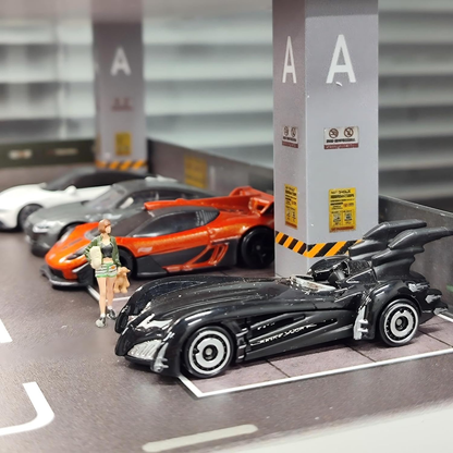 3-Level City Parking Garage Diorama with LED Lights